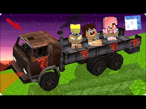 Видео: 😱АДСКИЙ ГРУЗОВИК.ЕХЕ Похитил Нас в Майнкрафте! Леска Нубик Кубик Шеди Как Спастись от МАШИНЫ.ЕХЕ