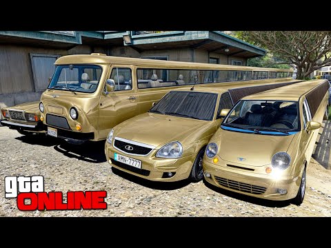 Видео: УГНАЛ КУЧУ САМЫХ ДЛИННЫХ ЗОЛОТЫХ ЧИТ ТАЧЕК У МАЖОРА ЗА 180 СЕК! БИТВА ВОРОВ В ГТА 5 ОНЛАЙН!