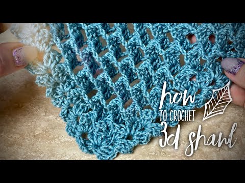 Видео: СВЯЖЕМ НЕВЕРОЯТНУЮ ШАЛЬ/БАКТУС 3D КРЮЧКОМ ? 🌟🌟🌟🌟🌟 / HOW TO CROCHET 3D SHAWL