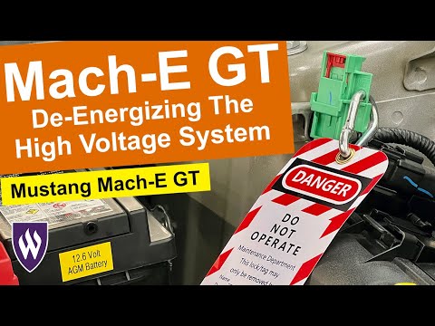 Видео: Обесточивание системы высокого напряжения на Mustang Mach-E GT
