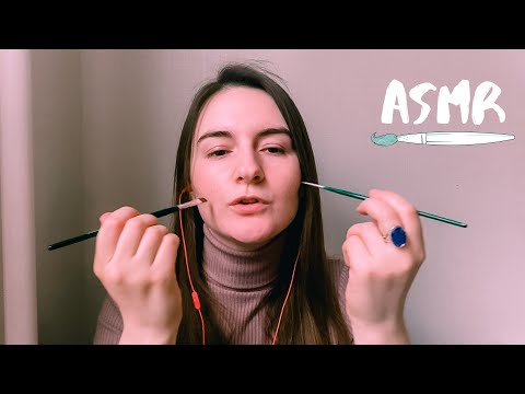 Видео: ASMR Доброе утро, поглажу тебя кисточками // асмр шепот, массаж лица