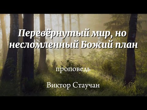 Видео: Перевёрнутый мир, но несломленный Божий план | проповедь | Виктор Стаучан | 31.08.2025