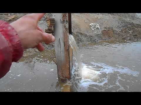 Видео: Шахта водоспуска. Подача воды обратным ходом. Часть вторая