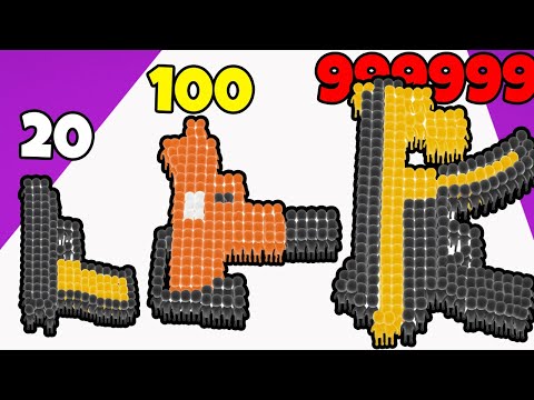 Видео: ЖЕСТЬ! ЭТО ОРУЖИЕ СОСТОИТ ИЗ ЧЕЛОВЕЧКОВ ЭВОЛЮЦИЯ ПУШКИ Crowd Number 3D