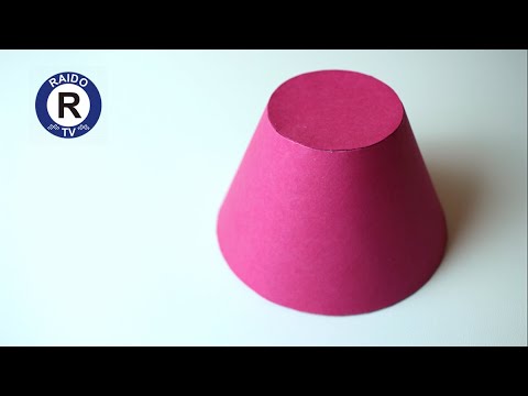 Видео: КАК СДЕЛАТЬ УСЕЧЁННЫЙ КОНУС ИЗ БУМАГИ? УСЕЧЁННЫЙ КОНУС ИЗ БУМАГИ. | #RAIDOTV