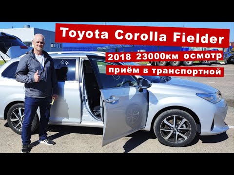 Видео: Машина из Японии | Toyota Corolla Fielder | забираем в транспортной