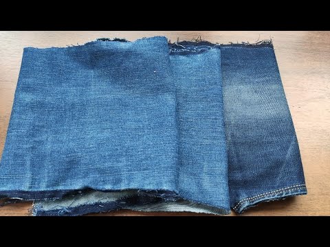 Видео: Подметила эту идею на отдыхе в Турции. Разрезала старую сумку и джинсы и смастерила красоту