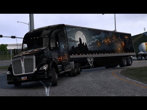 Видео: 2089 / ATS 1.56 / VOLVO VNL / ивент Хеллоуин