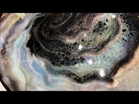 Видео: Черный опаловый оникс со смолой