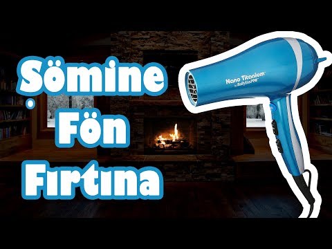 Видео: Сушилка для волос и звуки камина (помогает заснуть)