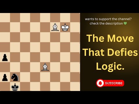 Видео: Ход белых: ход, бросающий вызов логике. #EndgameStudy