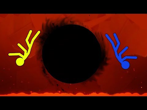 Видео: ЗАСОСАЛО В ГИГАНТСКУЮ ЧЕРНУЮ ДЫРУ ПО СРЕДИ ЖГУЧЕЙ ЛАВЫ В STICK FIGHT: THE GAME