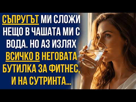 Видео: Съпругът ми сипа нещо в чашата ми… но аз го върнах в бутилката му и на сутринта всички онемяха!