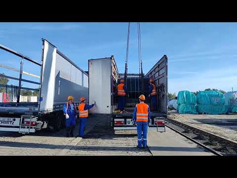 Видео: Перегружаю краном катушки металла и домой. Конец сезона.