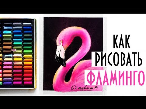 Видео: КАК РИСОВАТЬ ФЛАМИНГО ПАСТЕЛЬЮ /HOW TO DRAW FLAMINGO