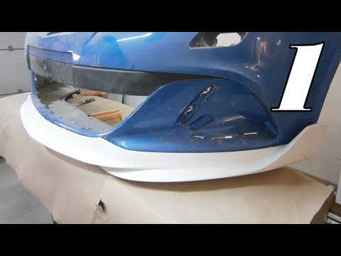 Видео: 1. Стеклопластиковая накладка на бампер Opel Astra J OPC