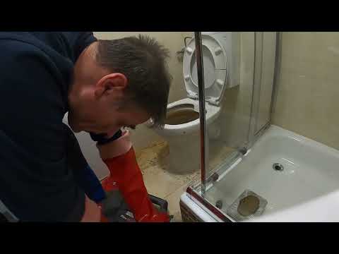 Видео: Kempinger 466. Моменты обвала при устранении засора магистральной трубы.