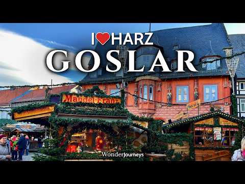 Видео: Волшебный рождественский лес и рынок 🎁 Гослар, Гарц [4k] 🇩🇪