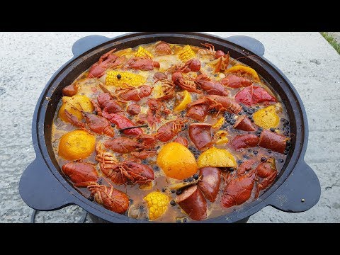 Видео: РАКИ по-ЛУИЗИАНСКИ в Казане на Костре. Louisiana Crawfish Boil. Выпуск №543