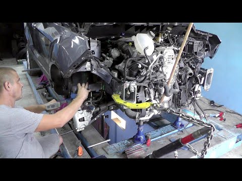 Видео: Ford EcoSport . Вытяжка лонжеронов.