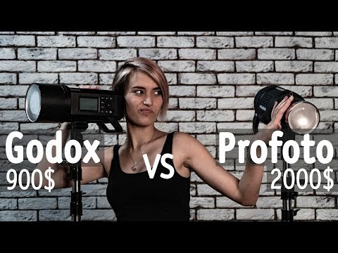 Видео: Сравнение вспышек Godox AD600 Pro и Profoto D2 500 air