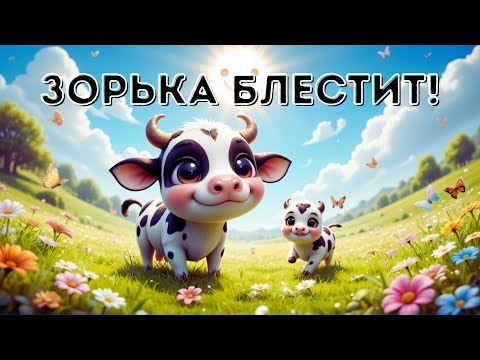 Видео: 🐄✨ Му-му-му! Самая ласковая подружка луга приглашает всех на солнечную прогулку! ✨☀️