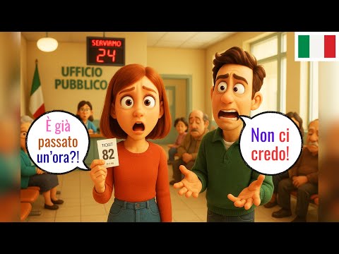 Видео: Разговаривайте по-итальянски в реальных офисных ситуациях | Очереди и вежливые фразы | Уровень A1–A2