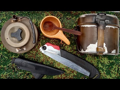 Видео: Поход в зимний лес. Полевая кухня: Фасолевый суп.