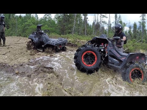 Видео: Кто сломается первым? Polaris Sportsman XP1000 High Lifter, Can Am Renegade XMR1000R