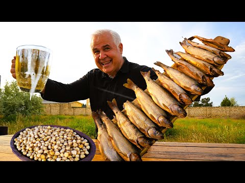 Видео: КОПЧЁНАЯ ФОРЕЛЬ под БАКИНСКОЕ РАЗЛИВНОЕ. ENG SUB