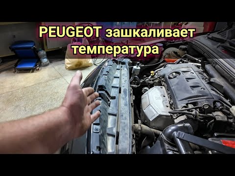 Видео: Peugeot зашкаливает стрелка температуры и вентилятор работает постоянно на максимальных оборотах.