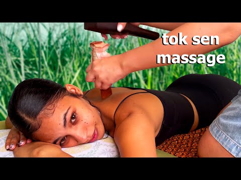Видео: ASMR: Древний массаж Hammer Tok Sen для сна!