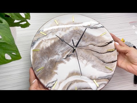 Видео: Эпоксидные часы. Шоколад и золото