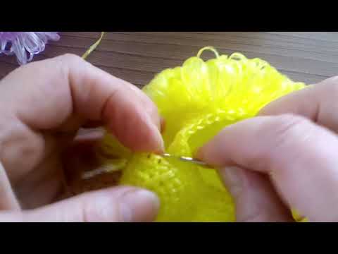 Видео: Игрушка-мочалка "Единорожка" 2 часть.