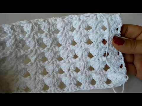 Видео: Детский плед крючком на выписку, на крестины. 1 часть