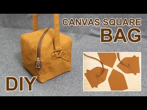 Видео: Как сшить Повседневная квадратная сумка | How to make a casual cross bag with fabric #sewingtimes