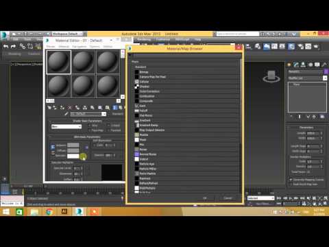 Видео: как вставить изображение в обьект в 3D max 2015