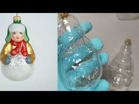 Видео: 30. Стеклянные формы под покраску от стекольного завода "Эвис"