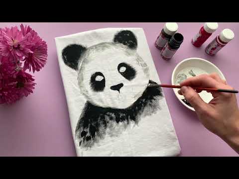 Видео: Малюємо по тканині. Розпис футболки акриловими фарбами