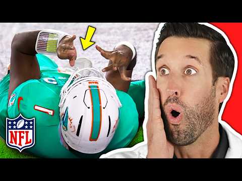 Видео: ВРАЧ смотрит на самые страшные футбольные травмы в истории NFL