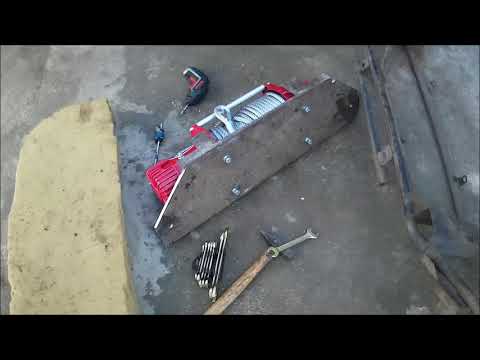 Видео: Установка лебёдки 12 000 на УАЗ, Патриот (Пикап)