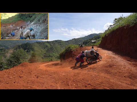 Видео: Мост Цандао (T127) | Транспортировка круглых водопропускных труб на мотоцикле — начинаем выравнив...