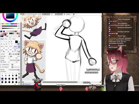 Видео: [RU Vtuber Myauta] Рисую штуки лапками