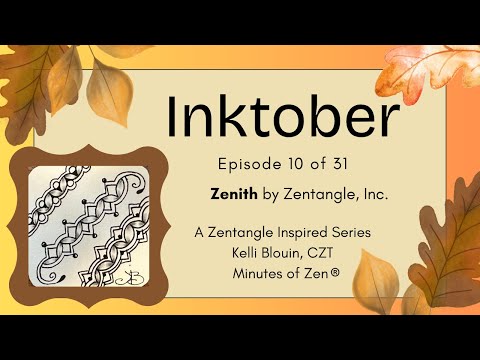 Видео: Inktober 2025 - Зентангл для начинающих© - День 10 - Зенит