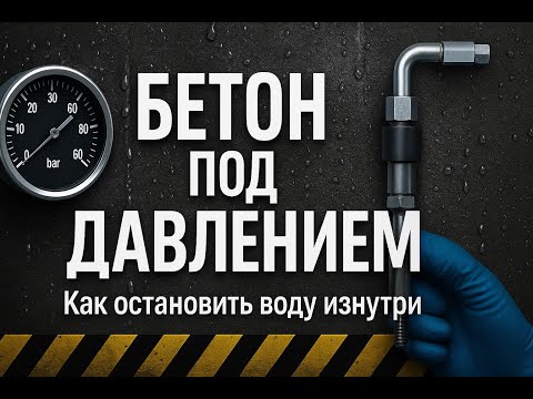 Видео: Бетон под давлением: как остановить воду изнутри (обзор технологии гидро-инъектирования)