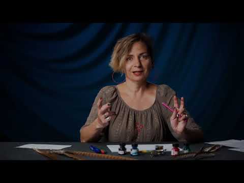 Видео: Майстер клас з козацького скоропису від Ольги Верменич.