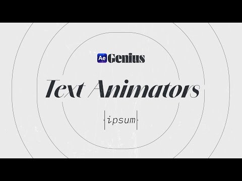 Видео: Текстовые аниматоры — суперспособность After Effects | Ae Genius
