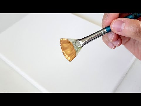 Видео: Как нарисовать золотую рождественскую елку / акриловая живопись для начинающих