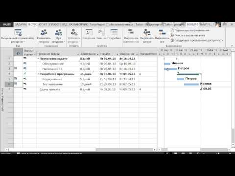 Видео: MS Project 2013 за 30 минут с Визуальным ресурсным оптимизатором