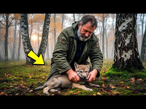 Видео: Как егерю удалось спасти волчонка, несмотря на капканы судьбы?